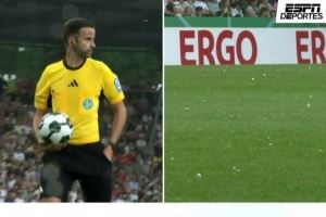 ESPN：勒沃库森德国杯首轮比赛因冰雹中断