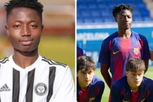 每体谈巴萨青年A队新星加里巴：技术出众的中卫，视普约尔为偶像图片